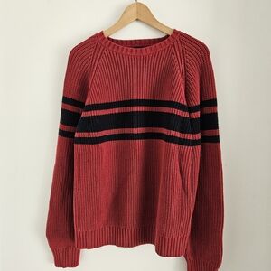 Vintage GAP Crewneck Knit Sweater Mens Large Striped 90s